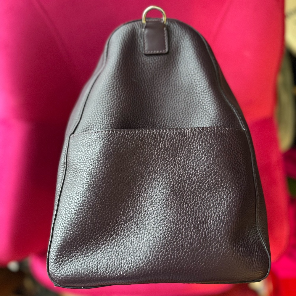 Kate Spade NWOT - Mahogany Pebbled Leather Remington Place Filipa Travel Duffle - Picture 6 of 9